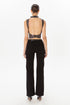 Black Sequined Back Decollete Bustier